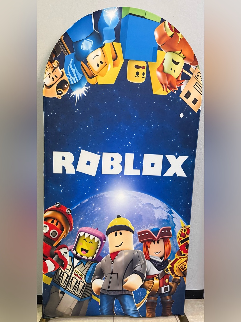 Roblox Birthday Arch Backdrop Cover